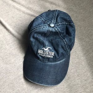Navy blue denim Hollister hat